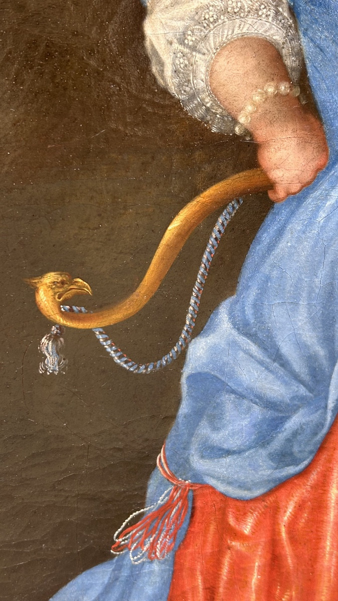 « Enfant princier avec son chien », XVIII siècle-photo-1