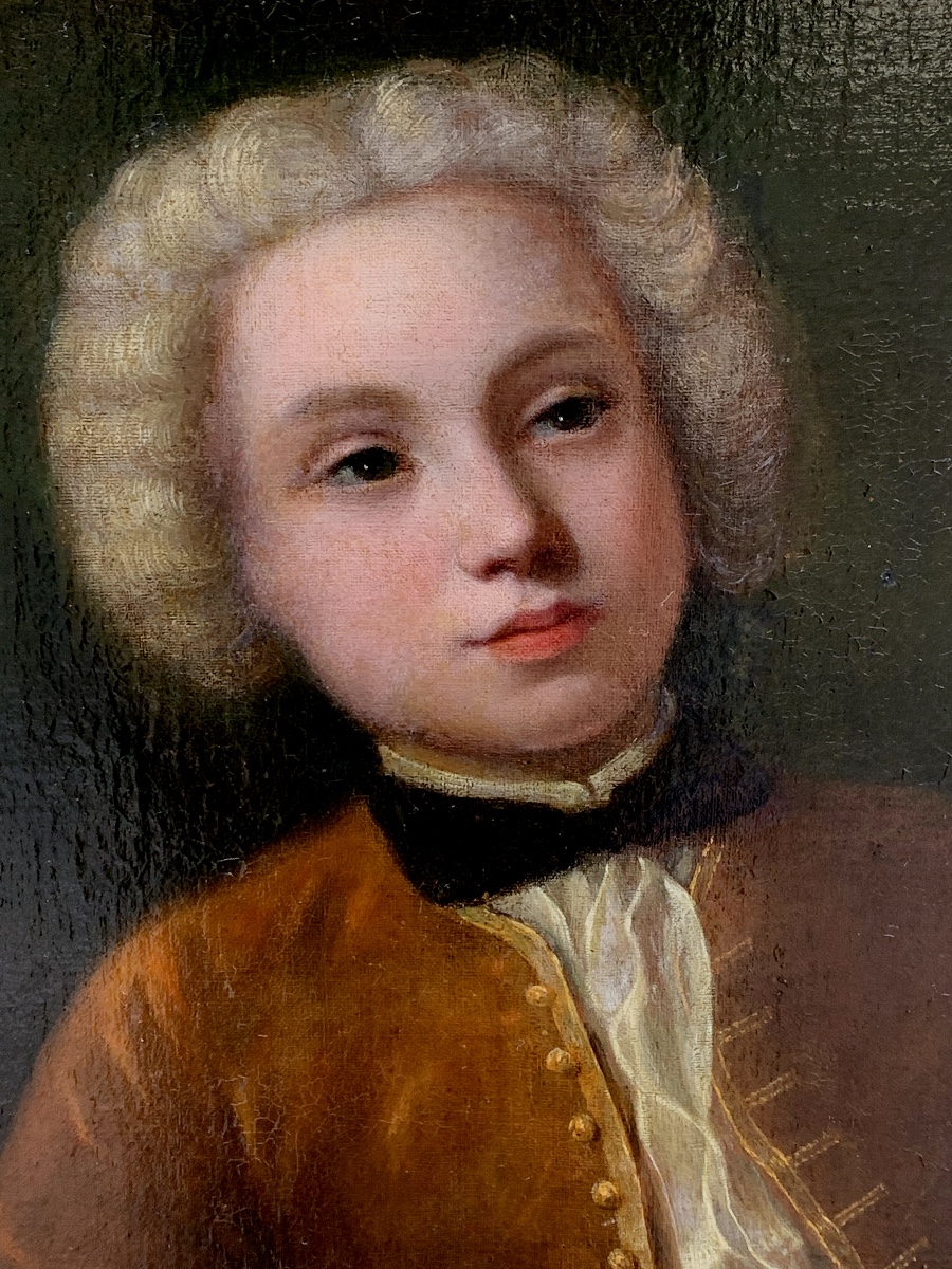 Jeune couple, Ecole autrichienne, fin XVIII siècle-photo-1