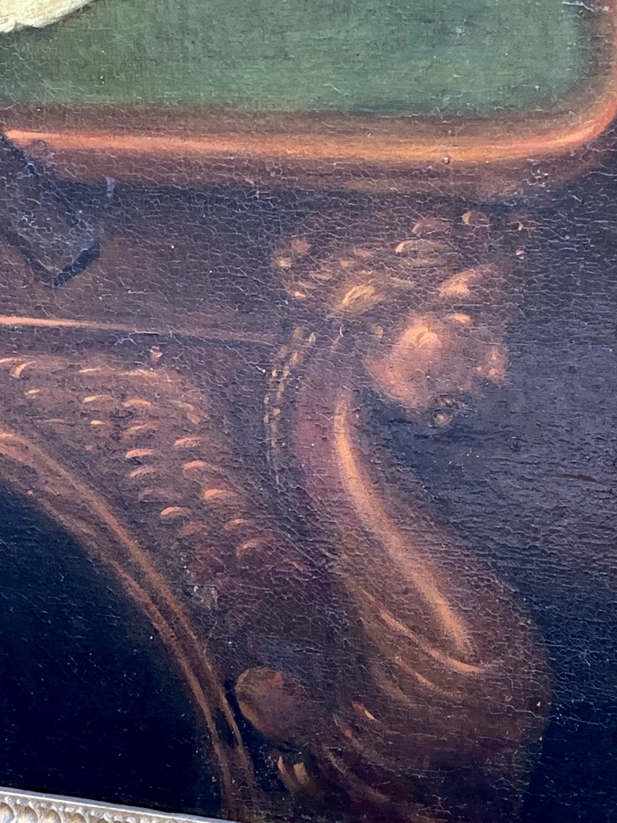 Jeune couple, Ecole autrichienne, fin XVIII siècle-photo-4