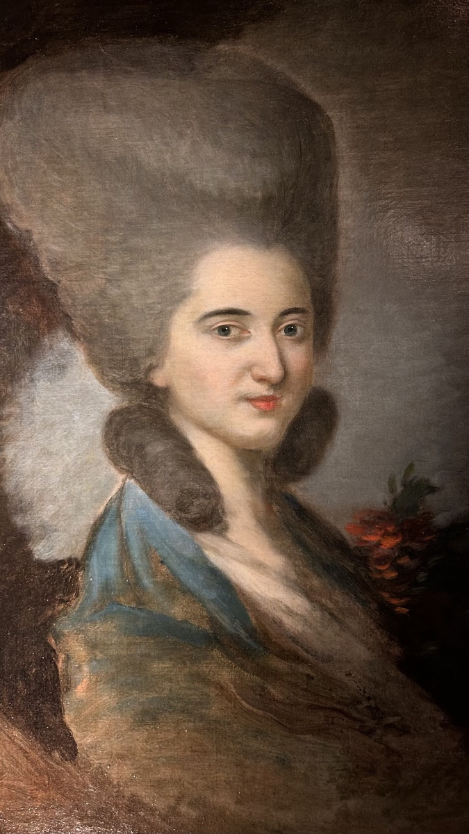 Double Portrait Of Women, Circa 1780-photo-2