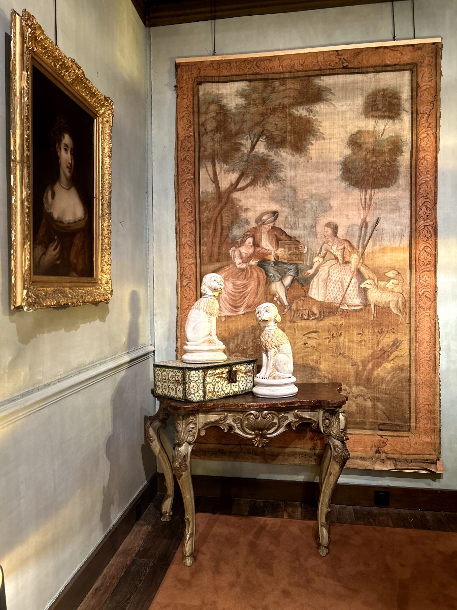 Painted Canvas, The Bird In A Cage, Also Known As The Loves Of The Bocage – Lancret, 18th Century-photo-2