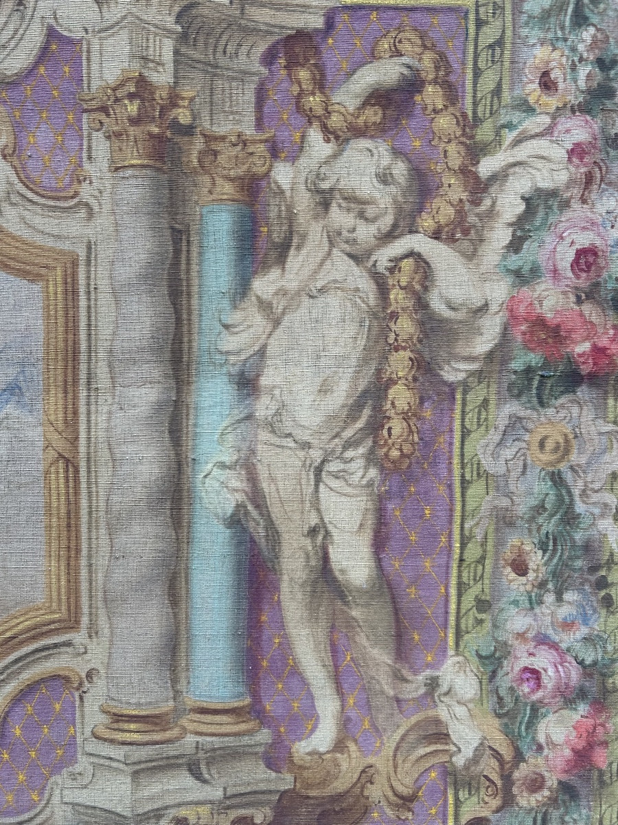 Toile peinte par Mattia Traverso « Sainte Vierge à l’Enfant »-photo-3