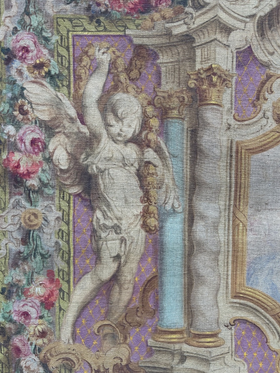 Toile peinte par Mattia Traverso « Sainte Vierge à l’Enfant »-photo-4