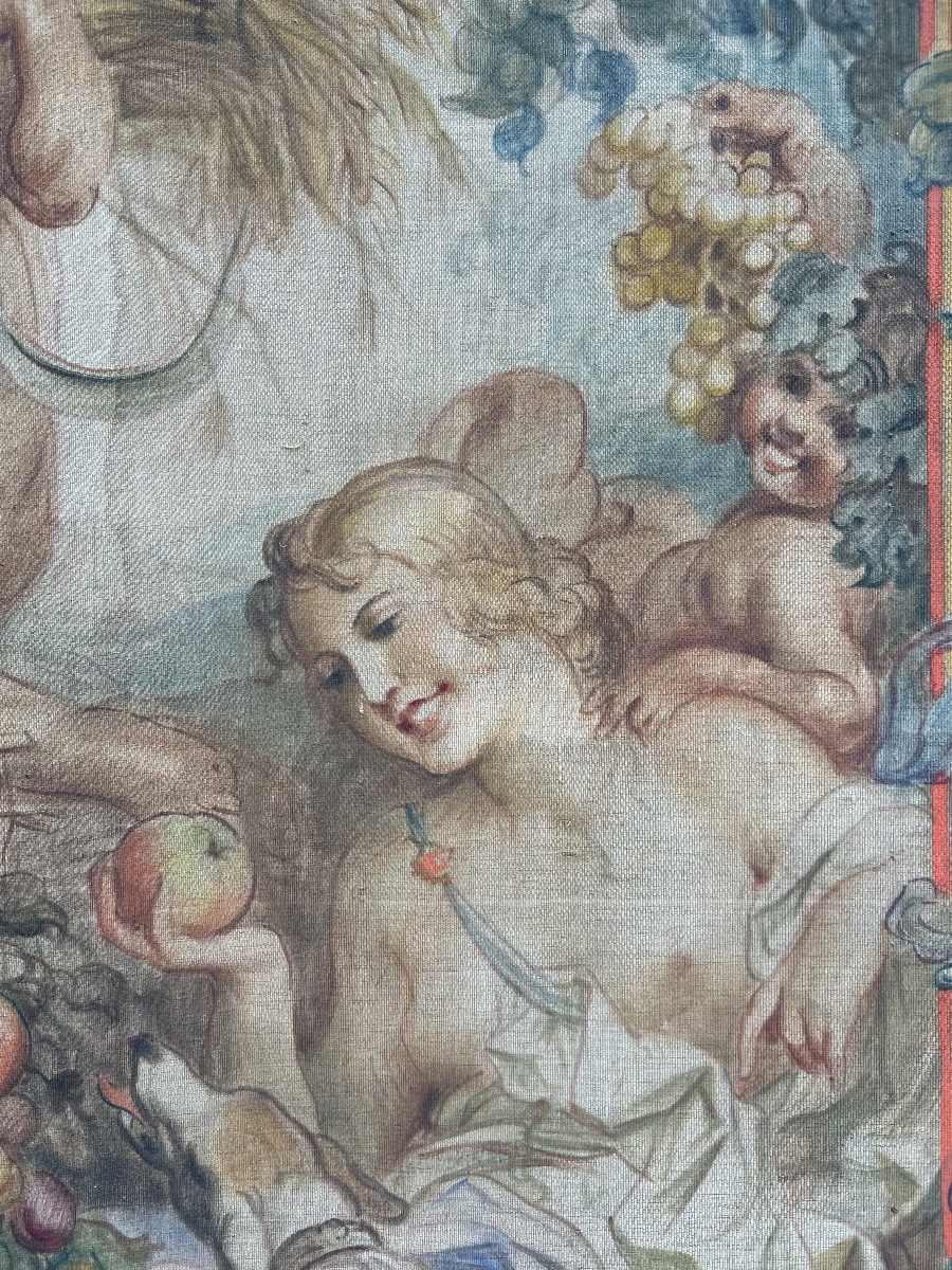 Painting By Mattia Traverso "bacchanal Or Allegory Of Summer"-photo-3