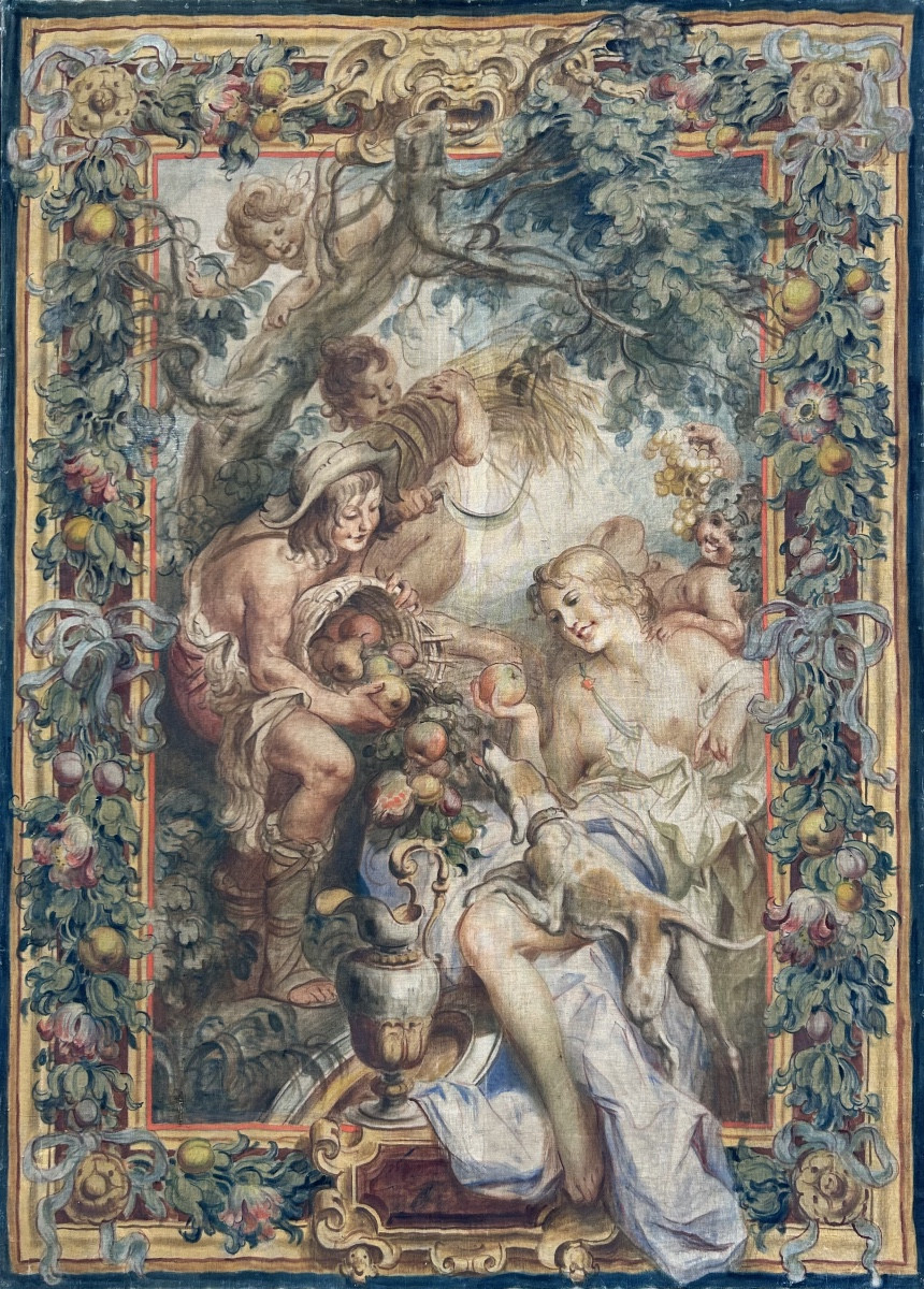 Painting By Mattia Traverso "bacchanal Or Allegory Of Summer"