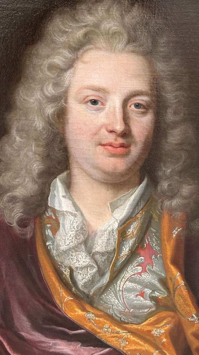 Portrait d’homme en « banyan », attribué à André Bouys (1656-1740)-photo-2