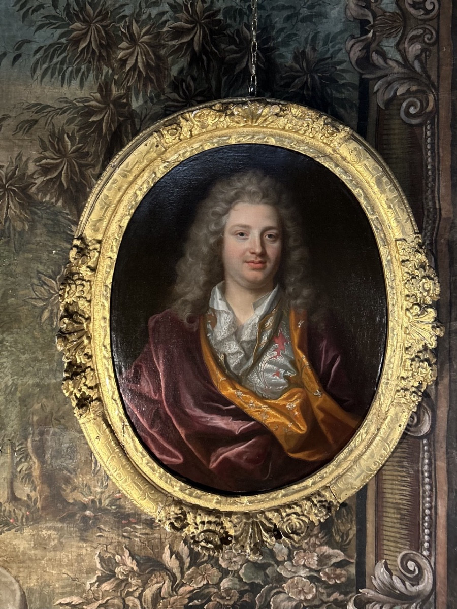 Portrait d’homme en « banyan », attribué à André Bouys (1656-1740)-photo-4