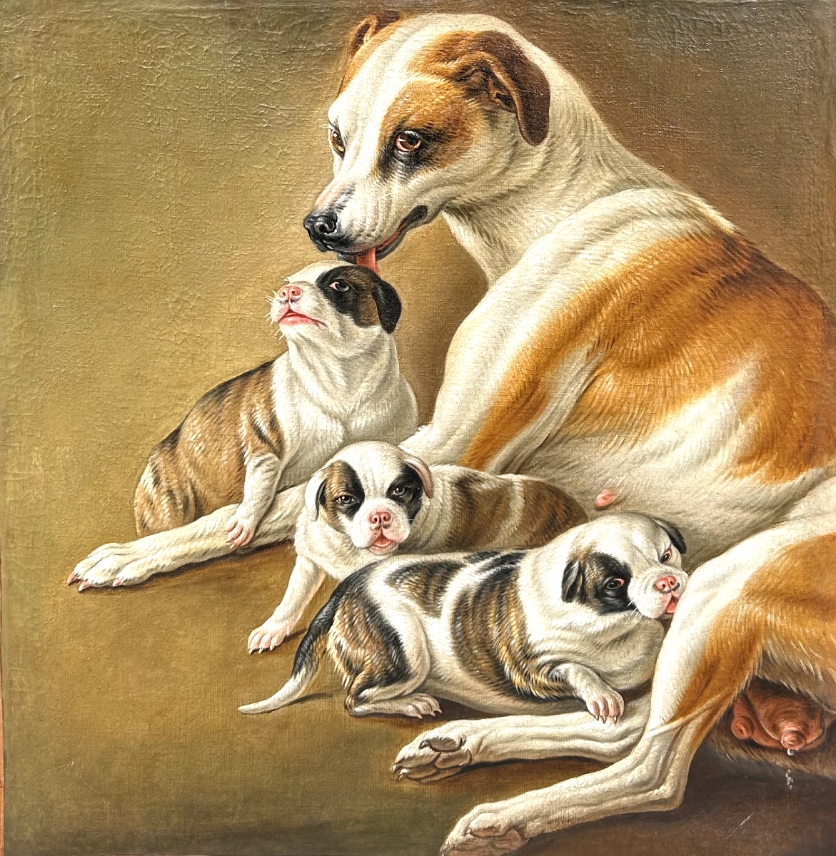 « Un dogue et ses chiots dans une dépendance », d’après Christophe Huet-photo-2