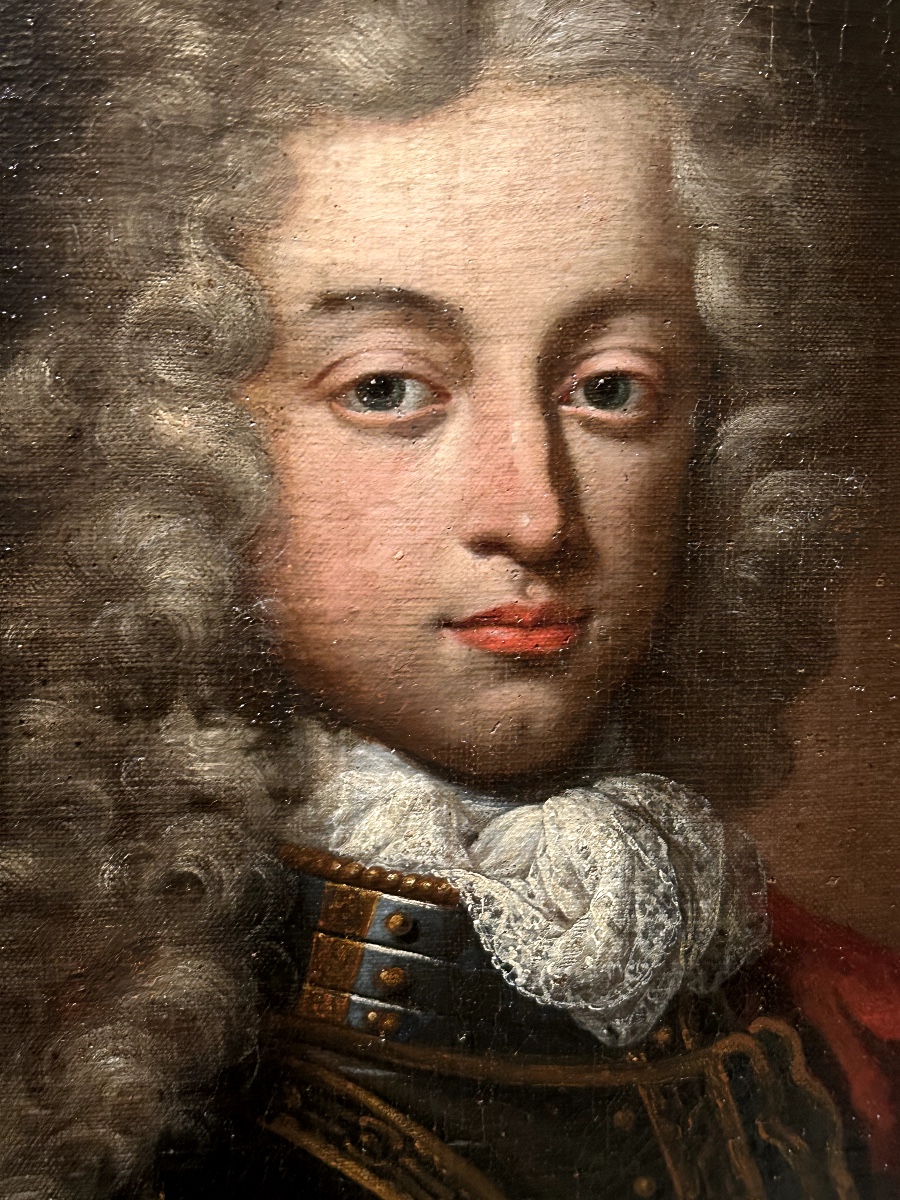 Portrait d’un gentilhomme aristocrate en armure, circa 1690-photo-1