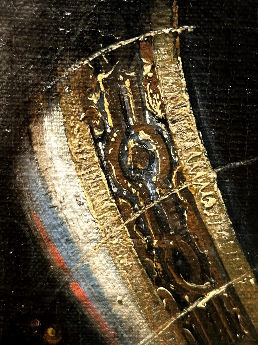Portrait d’un gentilhomme aristocrate en armure, circa 1690-photo-2