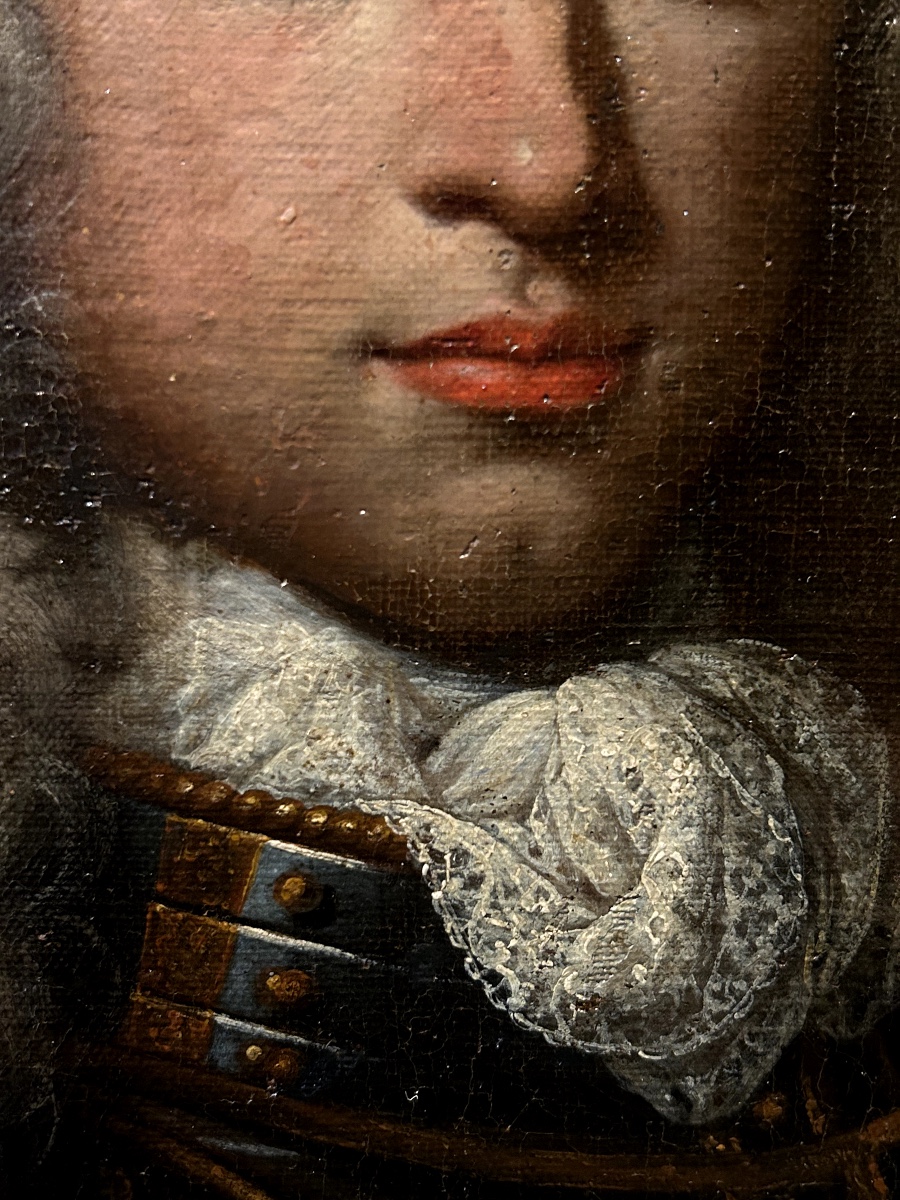 Portrait d’un gentilhomme aristocrate en armure, circa 1690-photo-4