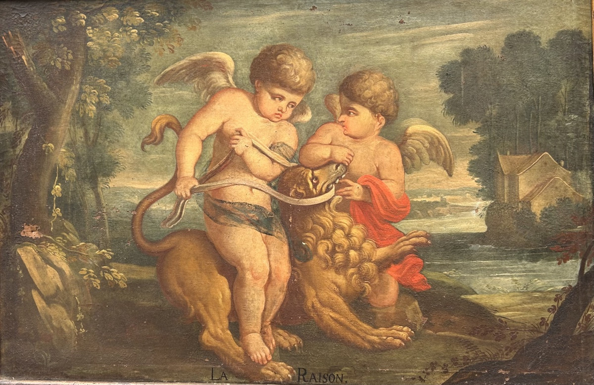 Allegories”, Early 18th Century "la Raison"-photo-4