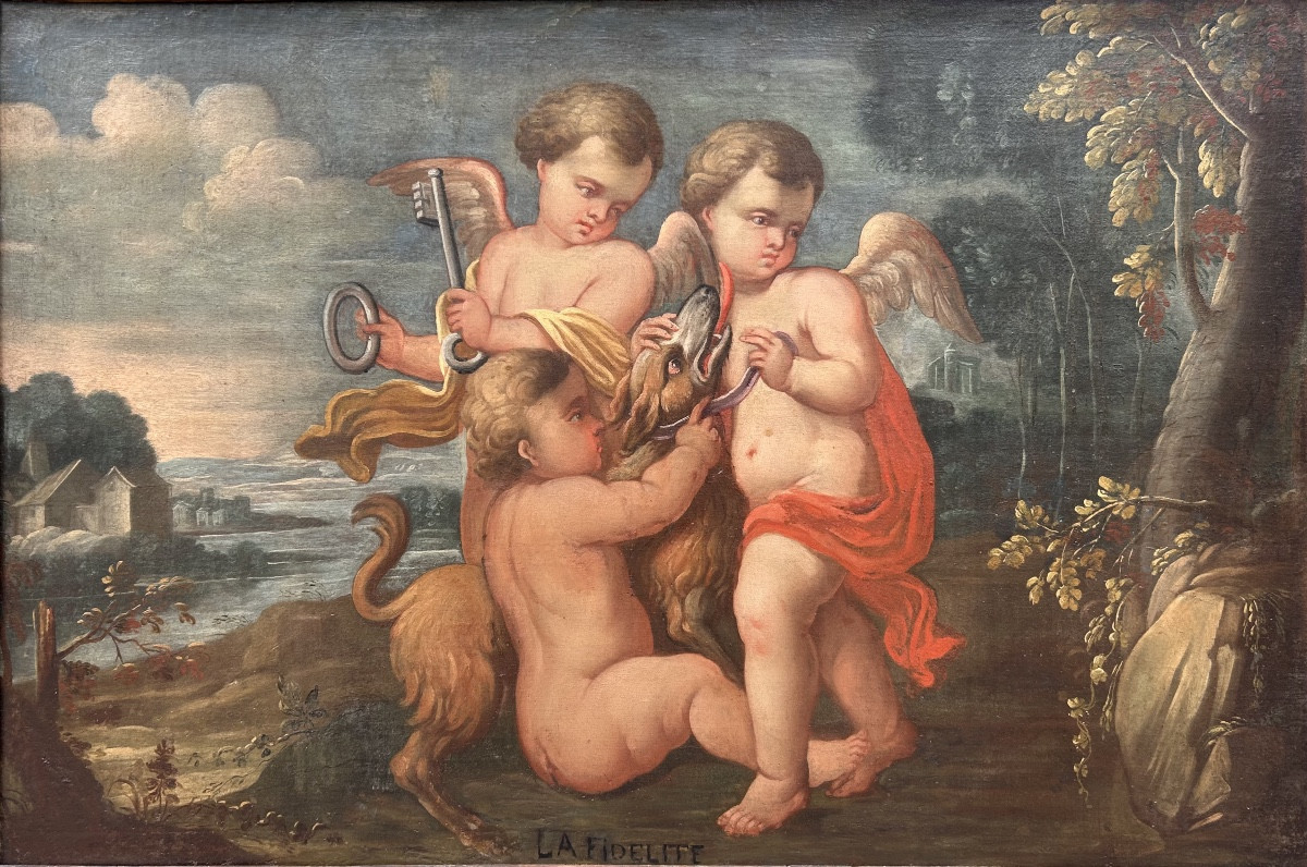 "allegories", Early 18th Century "fidelity"-photo-4