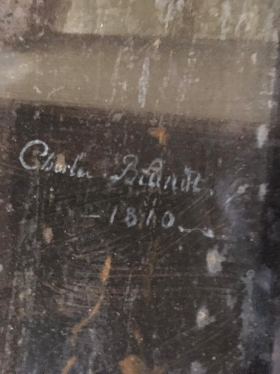PORTRAIT DE MADEMOISELLE MARS, FIXÉ SOUS VERRE, 1810-photo-4