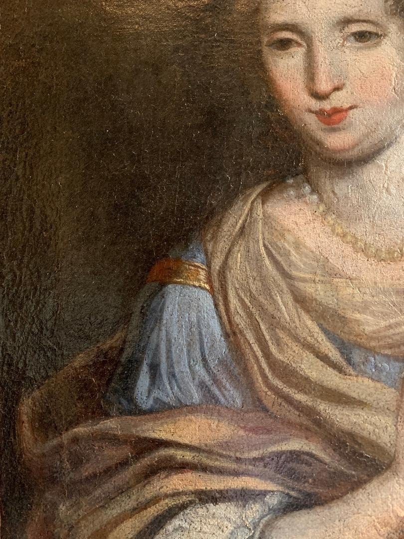 PORTRAIT DE FEMME DE QUALITÉ, XVII SIÈCLE-photo-2