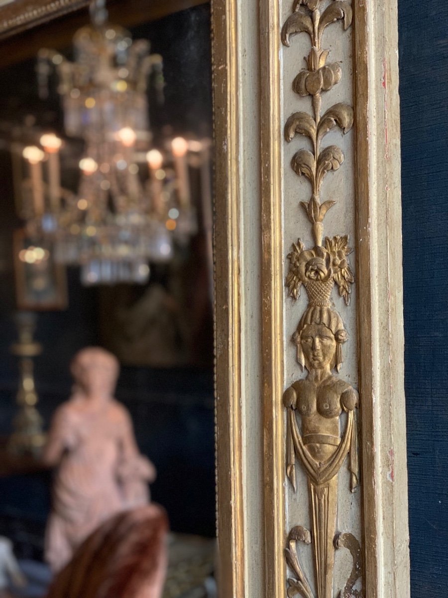 CONSOLE ET TRUMEAU, NÉOCLASSIQUE, DÉBUT XIX SIÈCLE, ITALIE-photo-3