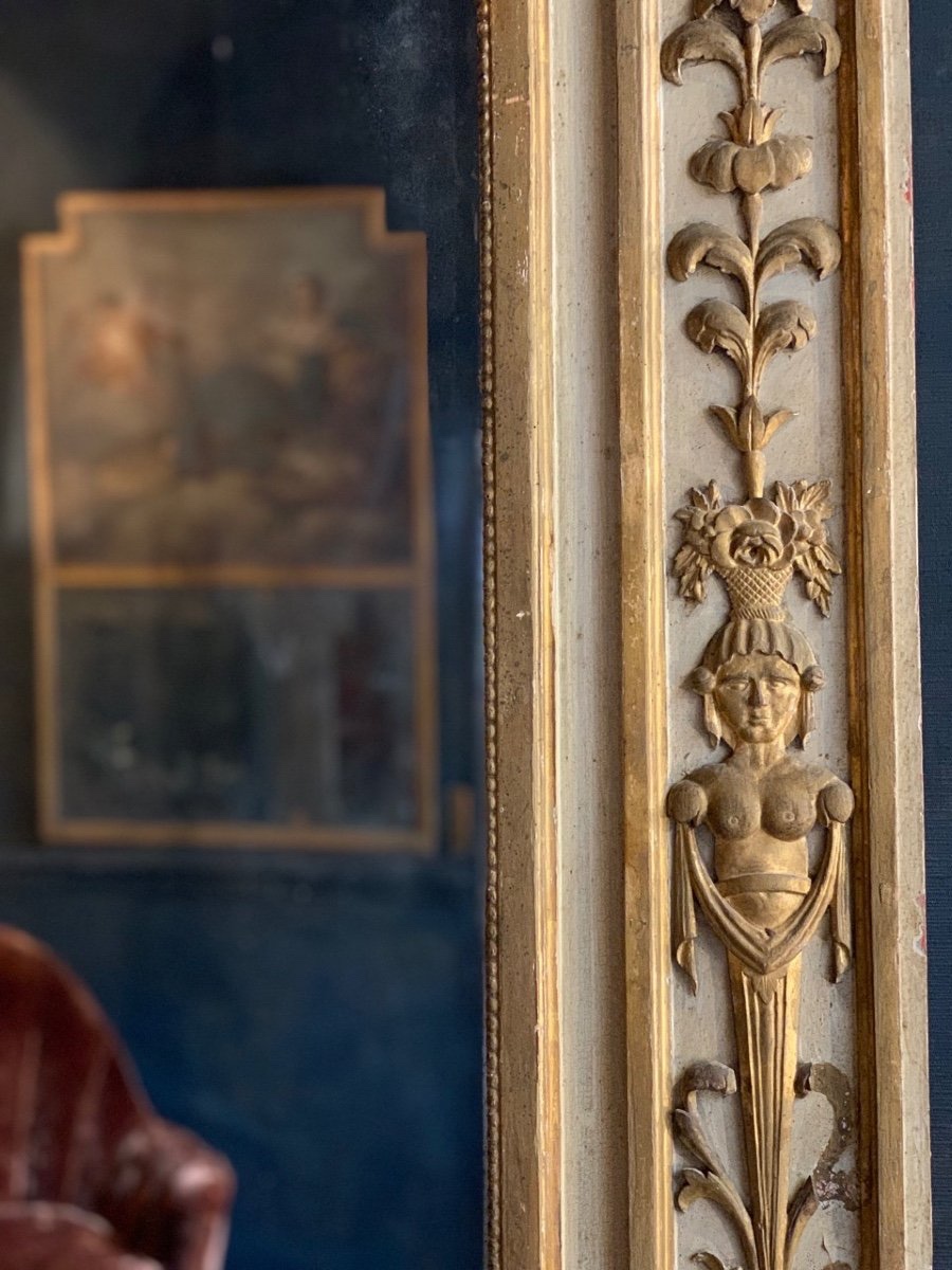 CONSOLE ET TRUMEAU, NÉOCLASSIQUE, DÉBUT XIX SIÈCLE, ITALIE-photo-1