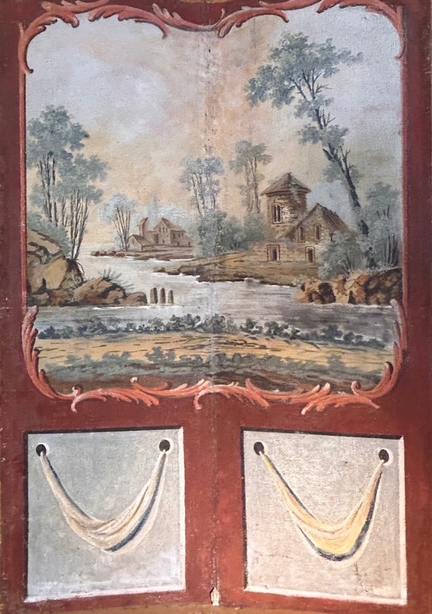 Large Six-leaf Folding Screen, XVIII Century-photo-4