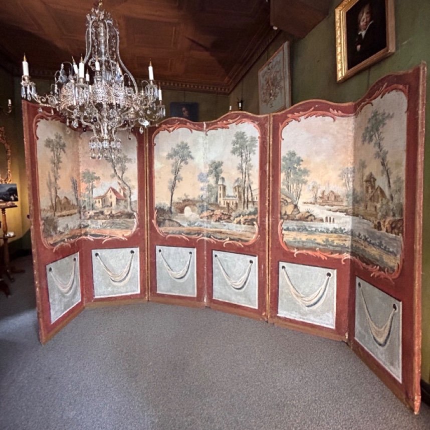 Large Six-leaf Folding Screen, XVIII Century