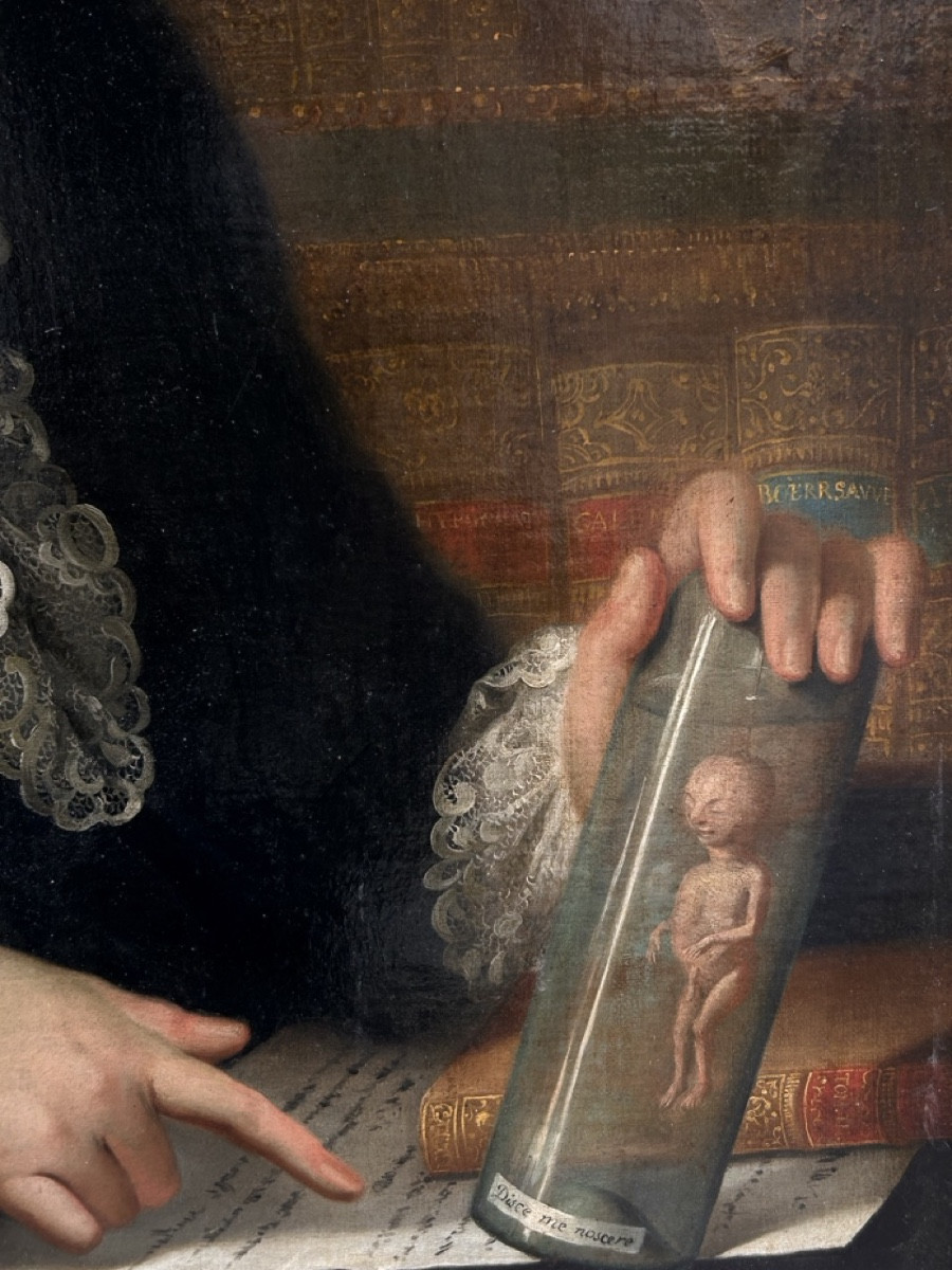 "PORTRAIT DU MÉDECIN", ATTRIBUÉ À DONATIEN NONOTTE, ÉPOQUE LOUIS XV-photo-1