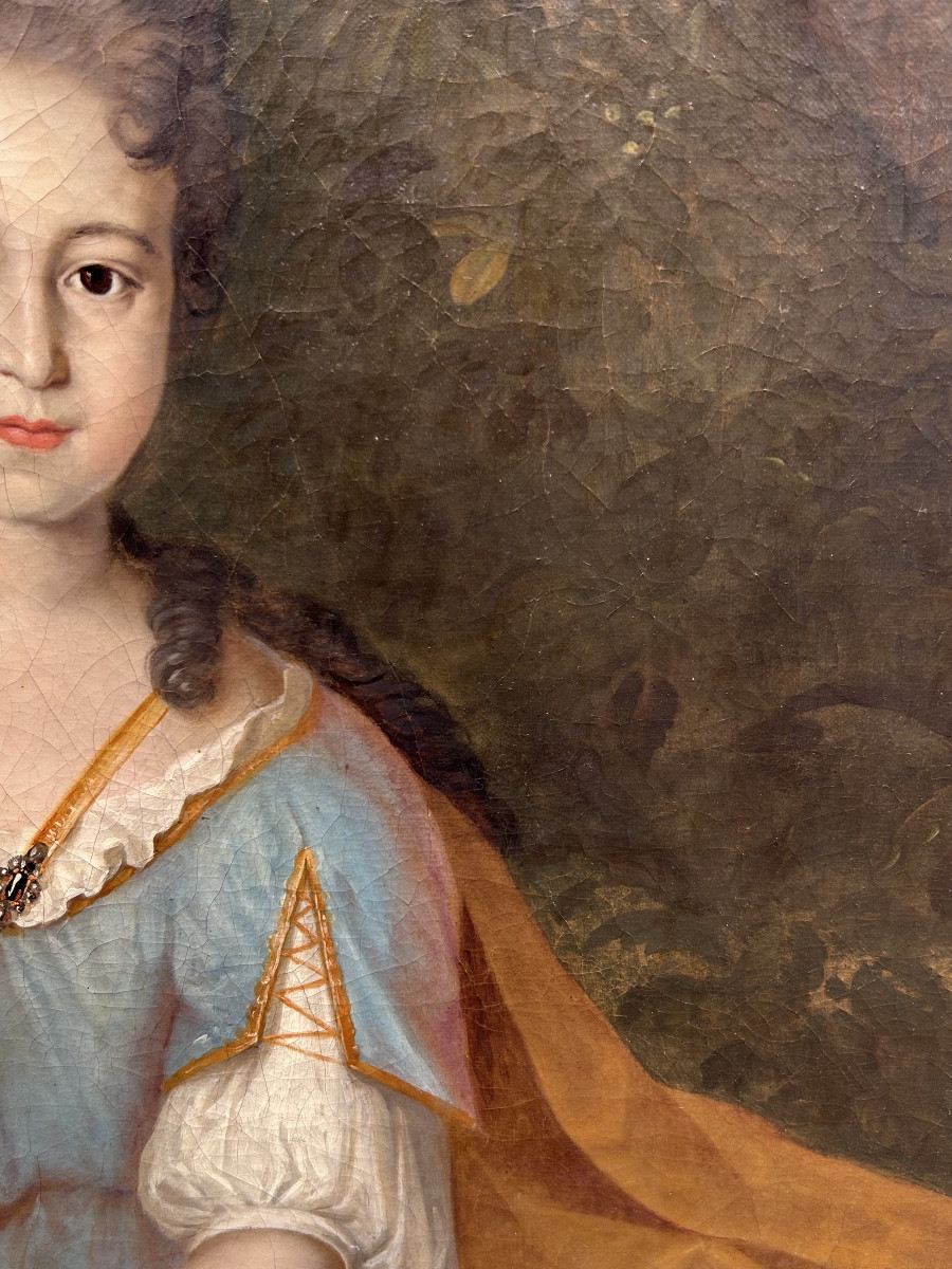 Allegorical Portrait Of A Lady Of Quality As Diana The Huntress, 18th Century Style-photo-4