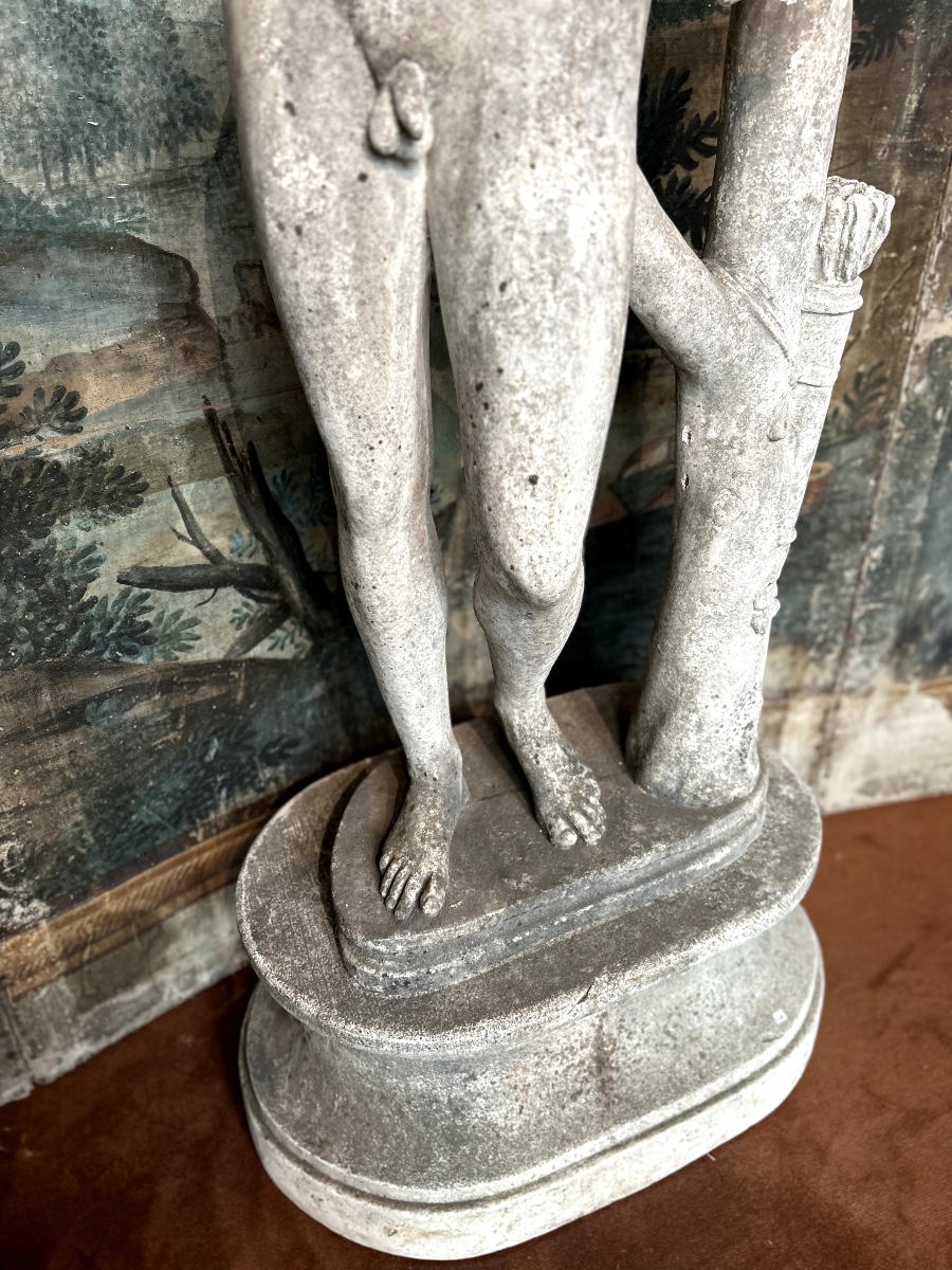 Apollo, Garden Sculpture, Circa 1900-photo-4