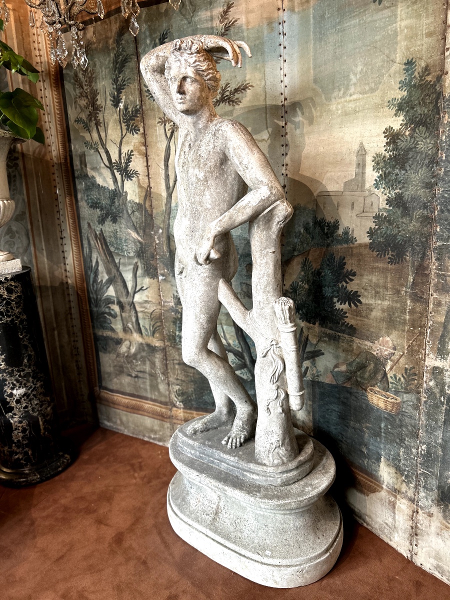 Apollo, Garden Sculpture, Circa 1900-photo-2