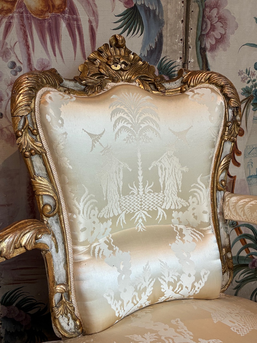 18th-century Venetian Bench Seat-photo-3