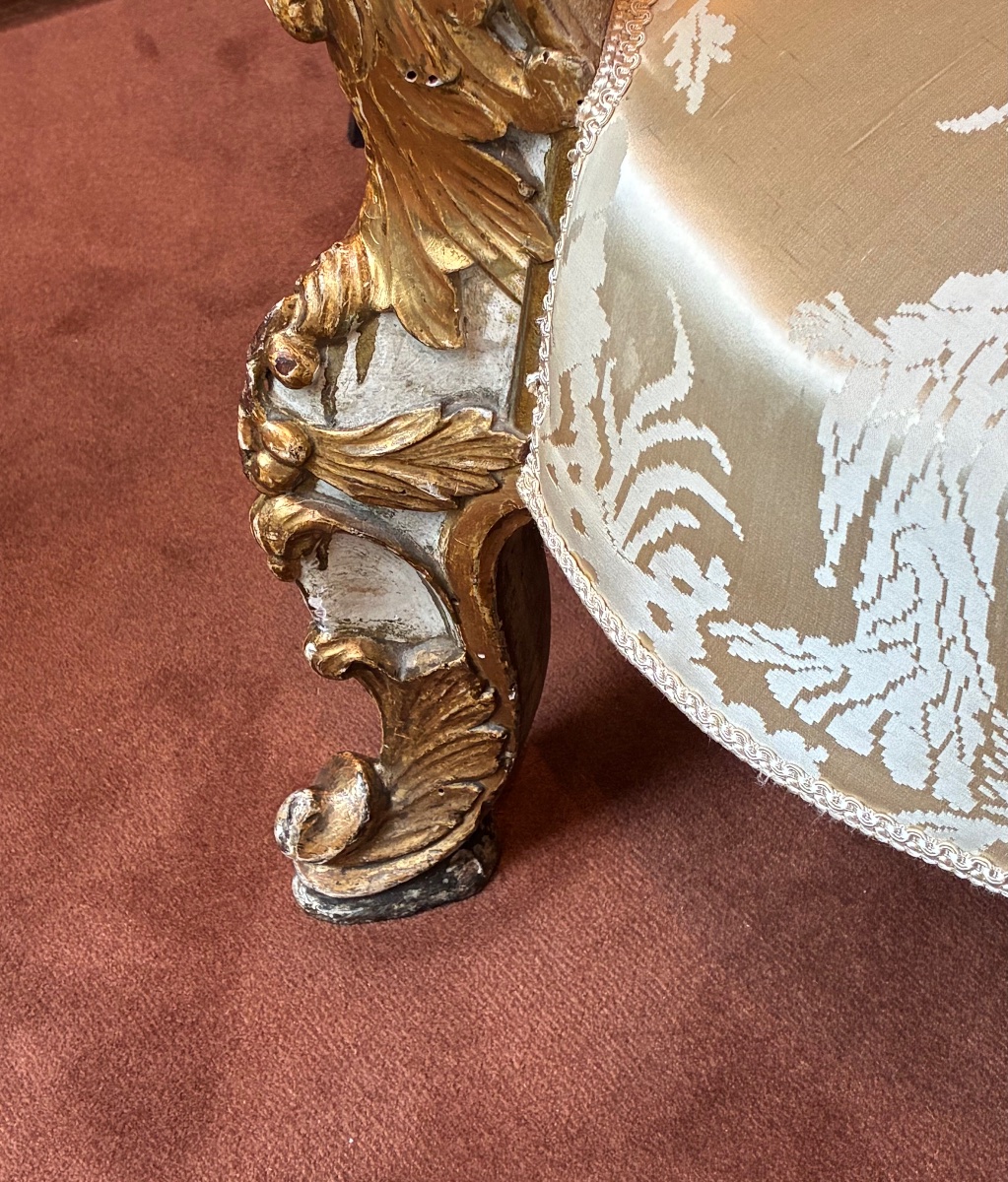 18th-century Venetian Bench Seat-photo-4