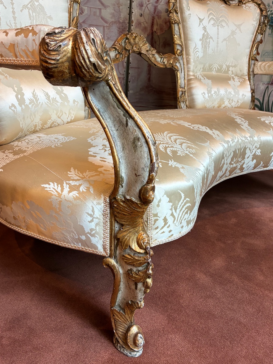 18th-century Venetian Bench Seat-photo-4