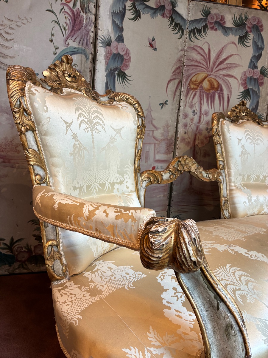 18th-century Venetian Bench Seat-photo-6