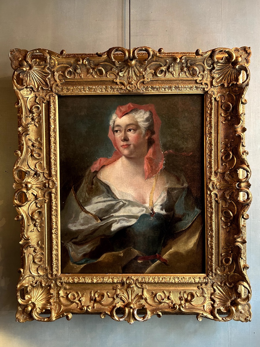 Portrait d’une dame de qualité, École Vénitienne  XVIIIe siècle