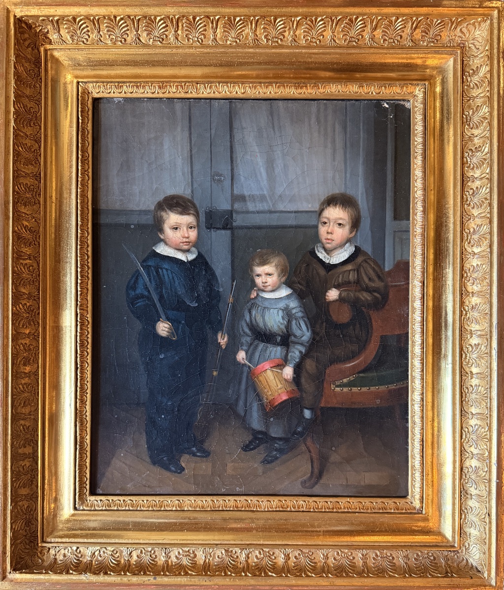 Portrait des enfants de la famille Prévôt Renaud de Saint-Lézin, « Caours peintre du Roy »