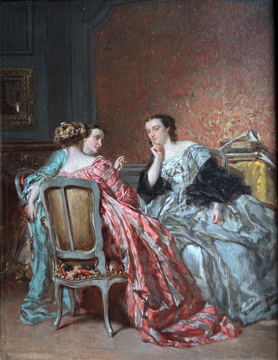 « Trois femmes conversant » Victor Chavet (1822-1906) -photo-7