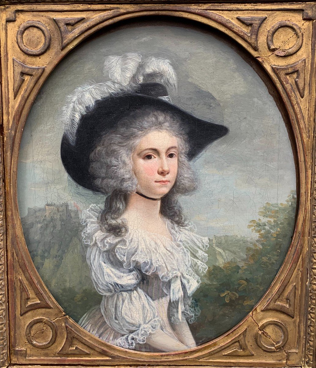 Portrait d'une femme anglaise, XIX s.-photo-4