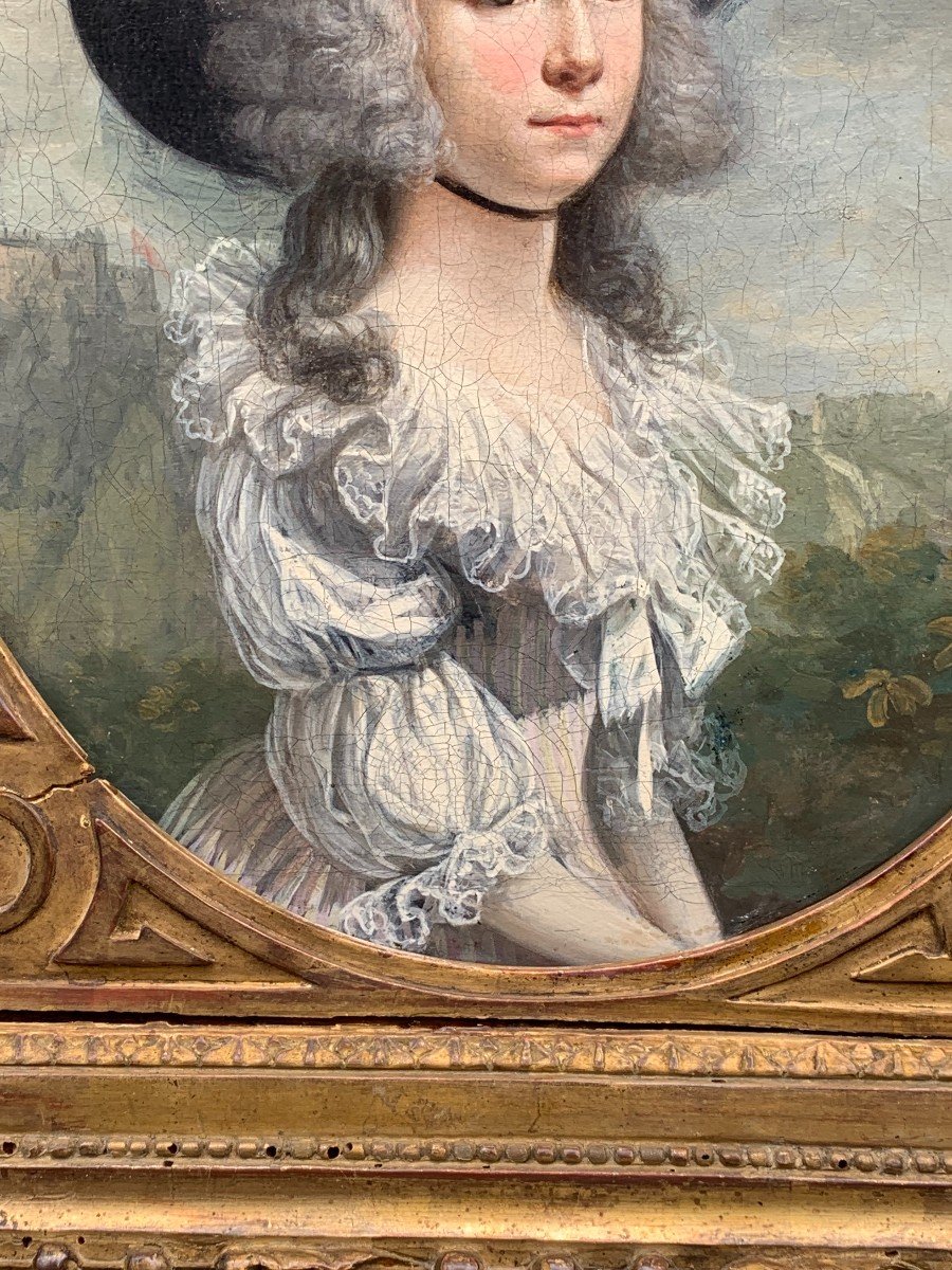 Portrait d'une femme anglaise, XIX s.-photo-6