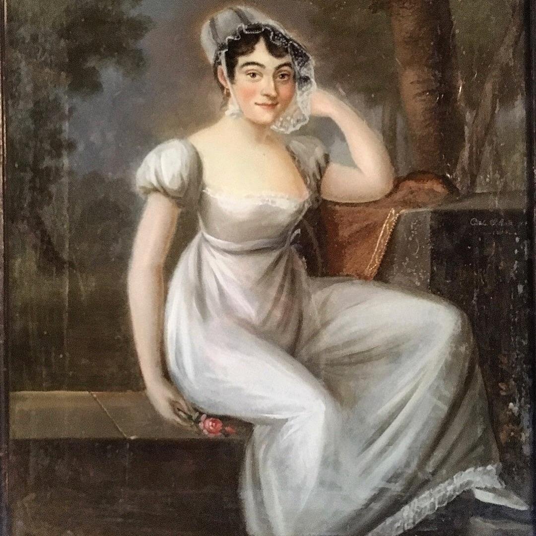 Portrait Of Mademoiselle Mars, Fixed Under Glass, 1810-photo-1