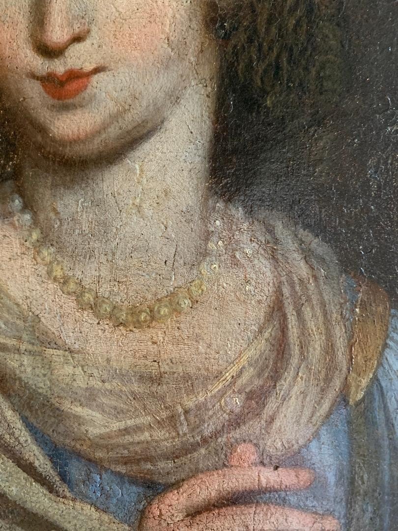 Portrait de femme de qualité, XVII siècle-photo-1