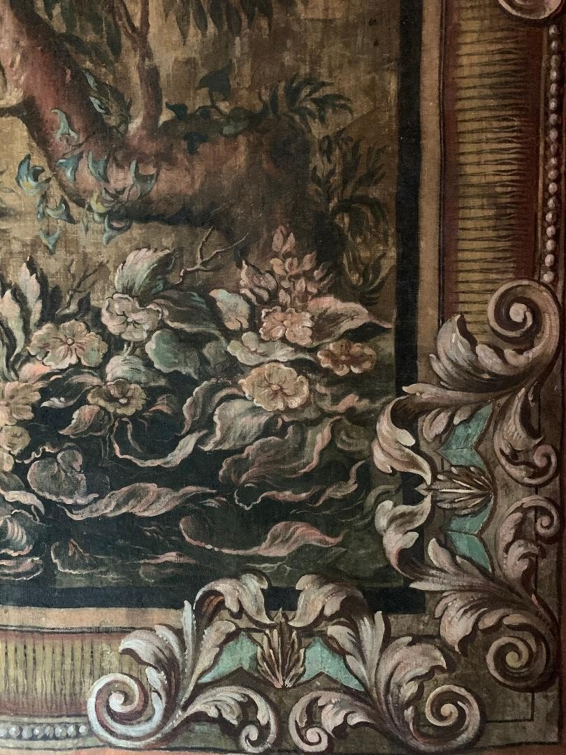 Toile peinte, fin XVII siècle-photo-4