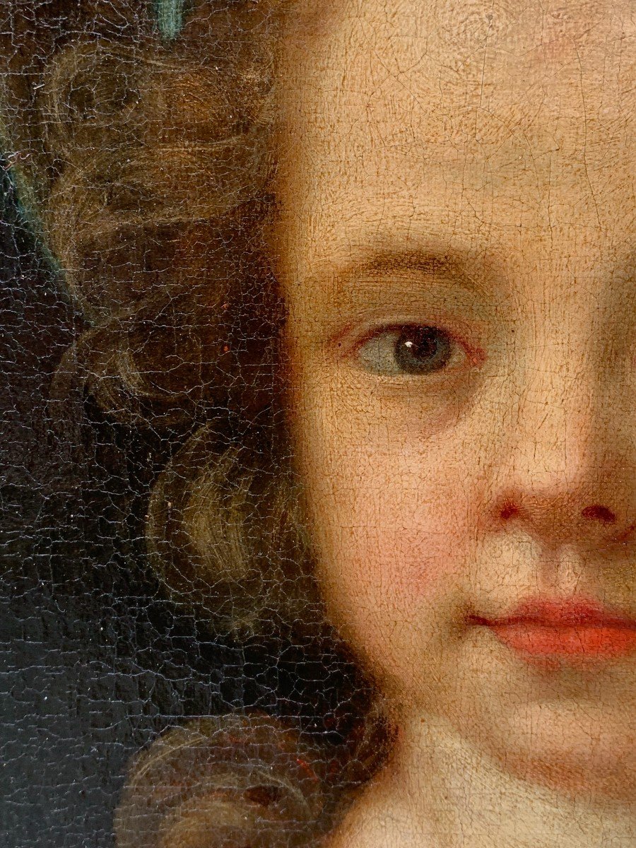 "Jeune fille au bouquet", 18ème siècle -photo-3