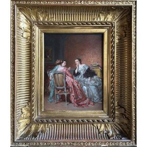 « Trois femmes conversant » Victor Chavet (1822-1906)