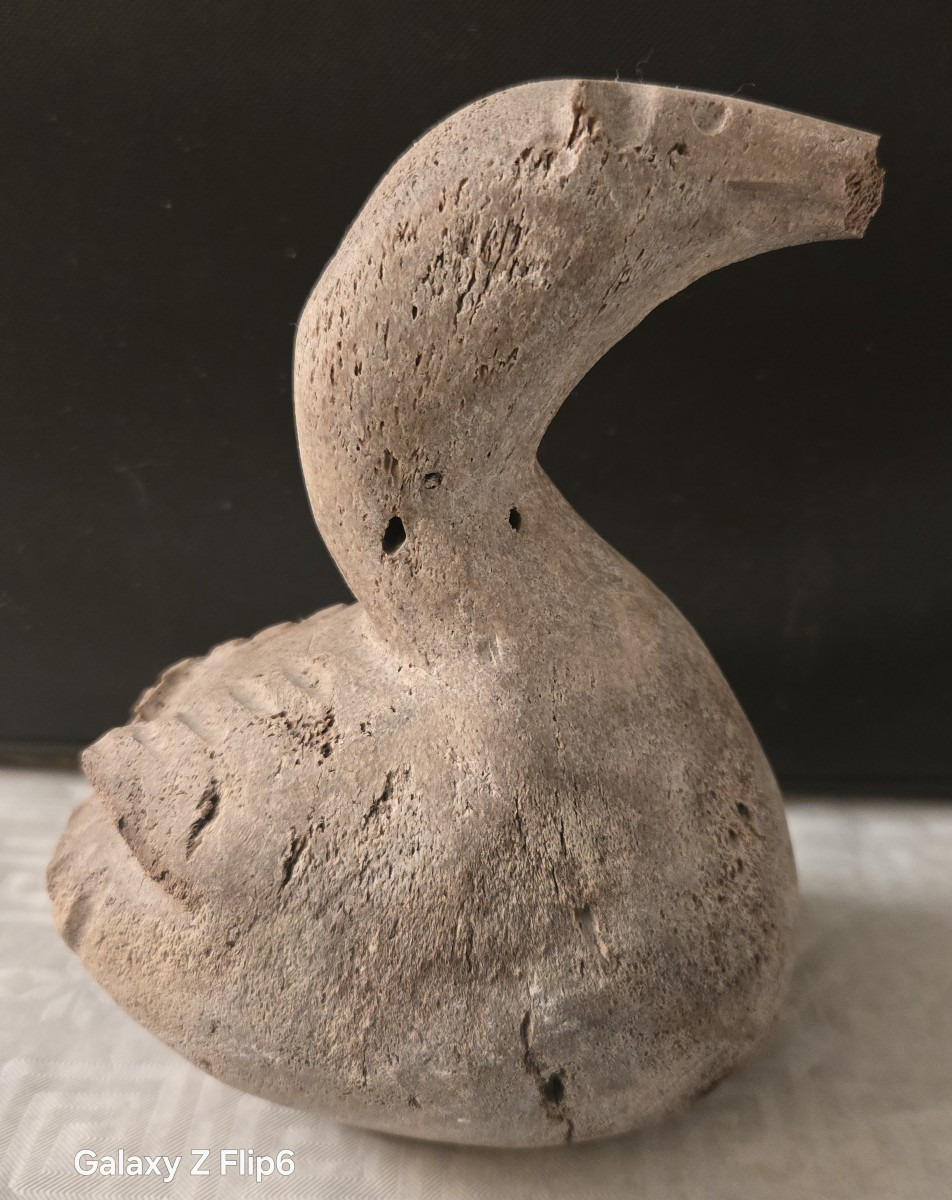 Art Inuit  Os sculpté -photo-4