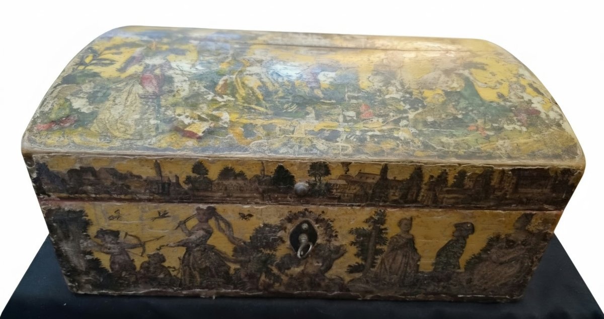 Coffret à perruque en Arte povera-photo-2