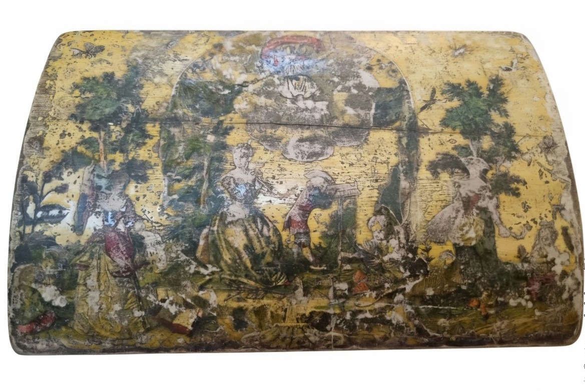 Coffret à perruque en Arte povera