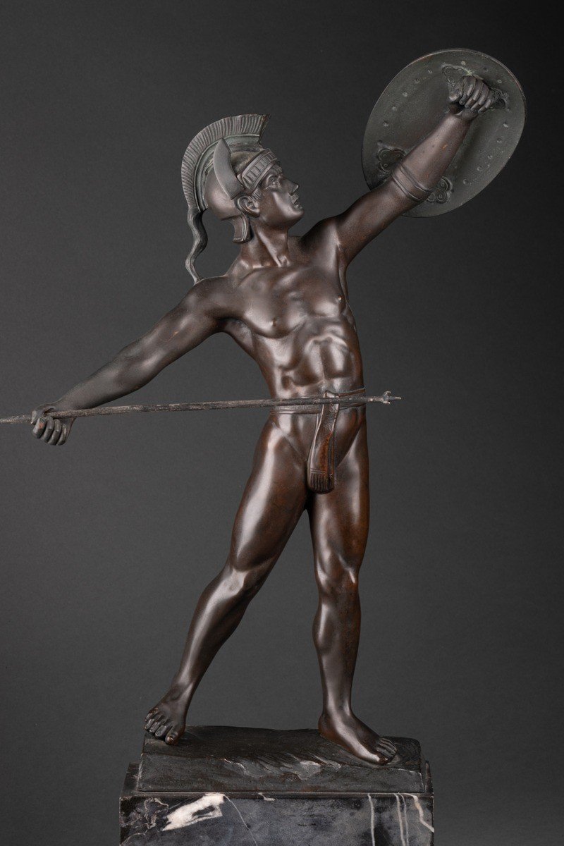 Patinated Bronze Signed "w. Völz", Circa 1900, Germany-photo-2