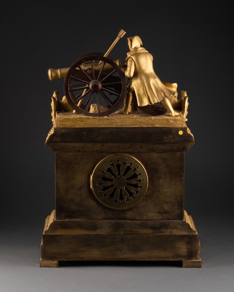 Mercury Gilt Bronze Clock Representing Napoleon France Circa 1820-photo-2