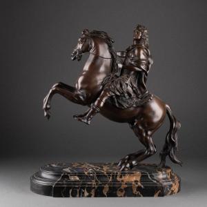 Patinated Bronze Louis XIV, France, 19th Century