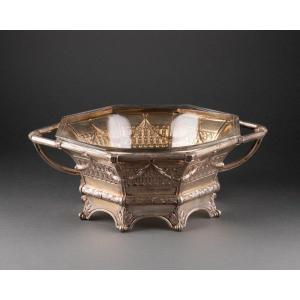Louis Vxi Style Silver And Crystal Cup, France