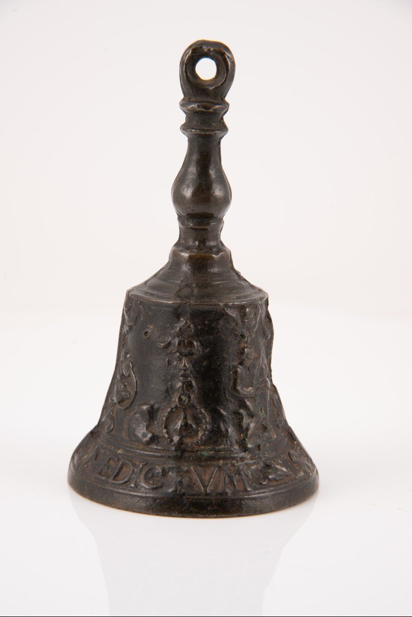 Cloche à Main Ou Cloche, « De Malinas ». Bronze. XVIe Siècle. -photo-3