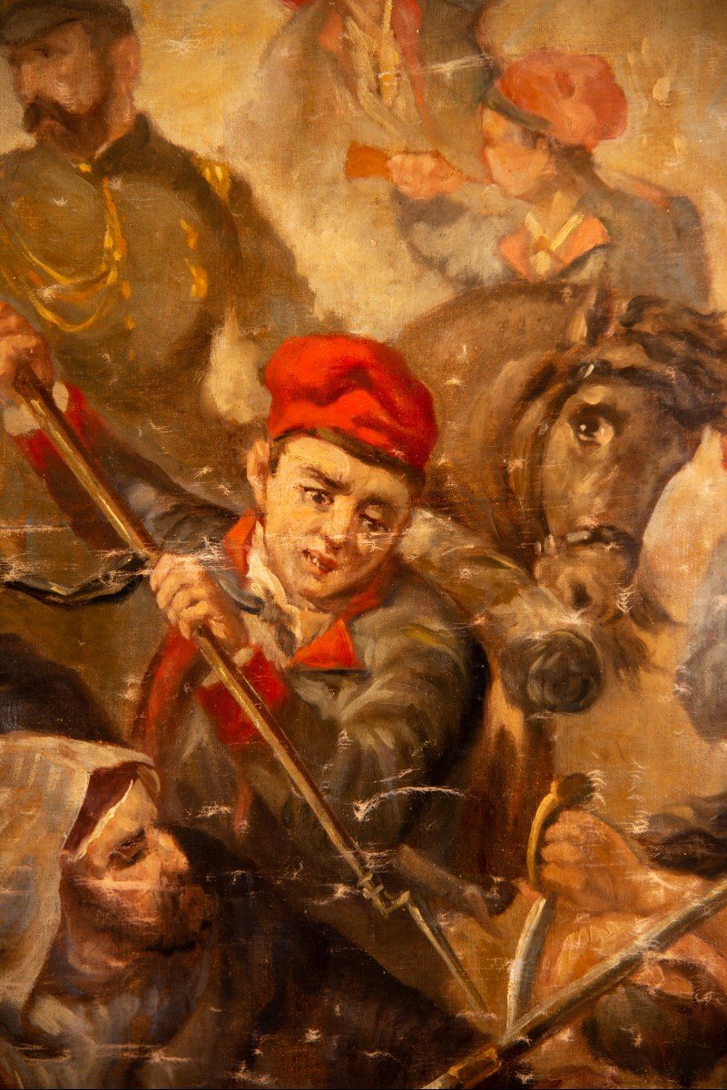 Le Général Prim à La Bataille De Tétouan.  19e Siècle, d'Après Le Modèle De Sans Cabot.-photo-3